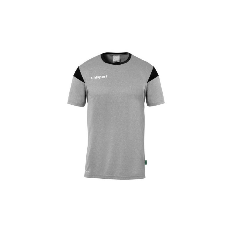 MAILLOT UHLSPORT SQUAD 27 MC GRIS FONCE CHINE/NOIR
