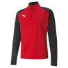 PUMA TEAM LIGA 1/4 ZIP TOP ROUGE