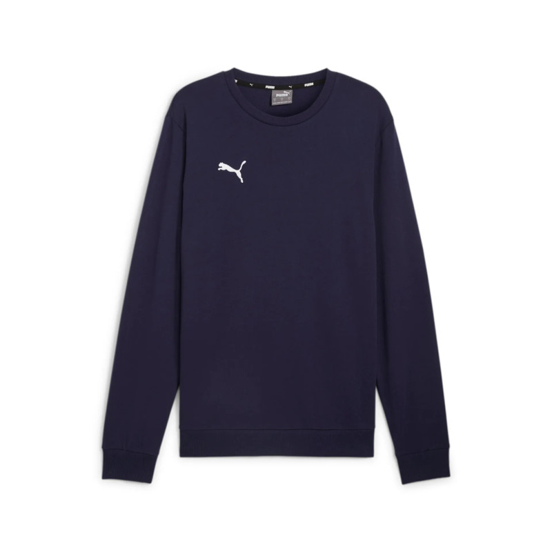 PUMA TEAMGOAL CASUAL CREW NECK SWEAT BLEU MARINE