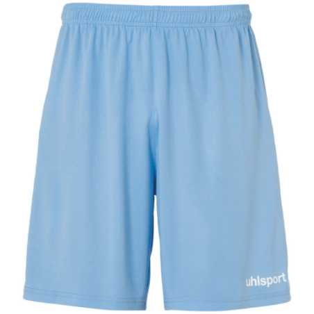 UHLSPORT CENTER BASIC SHORT WITHOUT SLIP CIEL/BLANC