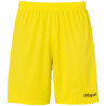 UHLSPORT CENTER BASIC SHORT WITHOUT SLIP JAUNE CITRON/NOIR