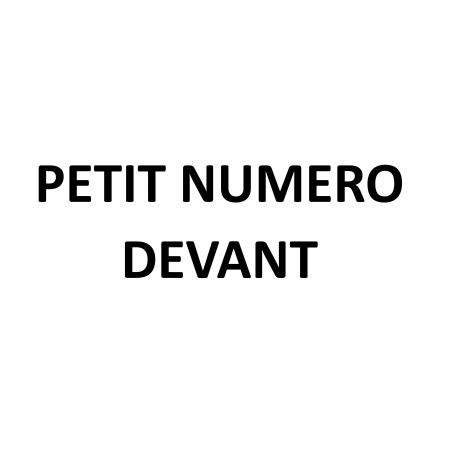 Personnalisation Petit numéro (10cm haut)