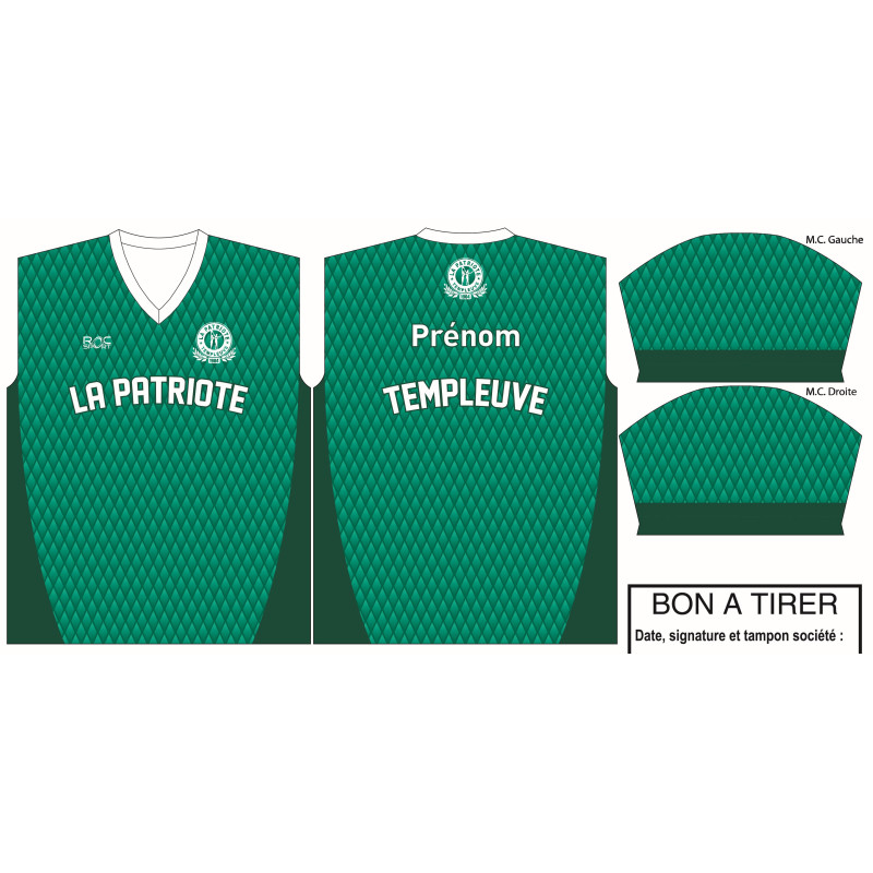 LPT - Surmaillot sublimé - manches courtes - gamme fille
