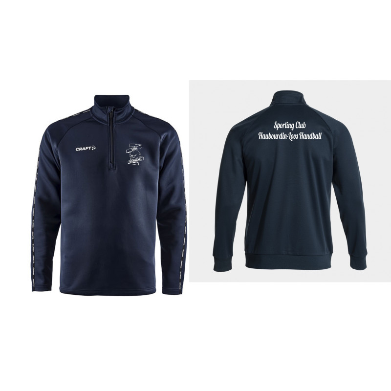 SCHL-Sweat 1/4 zip homme/enfant CRAFT SQUAD 2.0