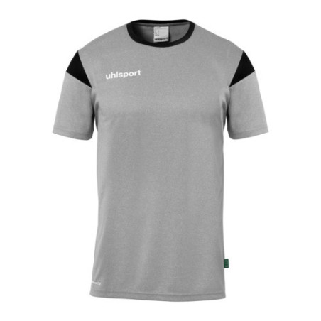 MAILLOT UHLSPORT SQUAD 27 MC GRIS FONCE CHINE/NOIR