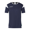 MAILLOT UHLSPORT SQUAD 27 MC GRIS FONCE BLEU MARINE/BLANC