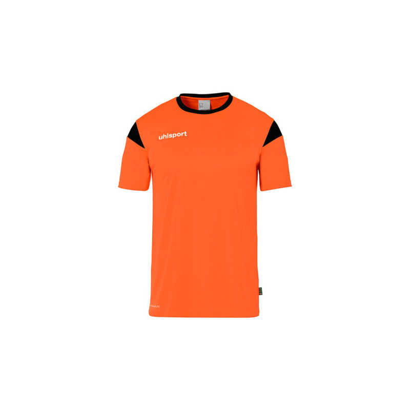 MAILLOT UHLSPORT SQUAD 27 MC ORANGE FLUO/NOIR