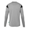 MAILLOT UHLSPORT SQUAD 27 ML GRIS FONCE CHINE/NOIR