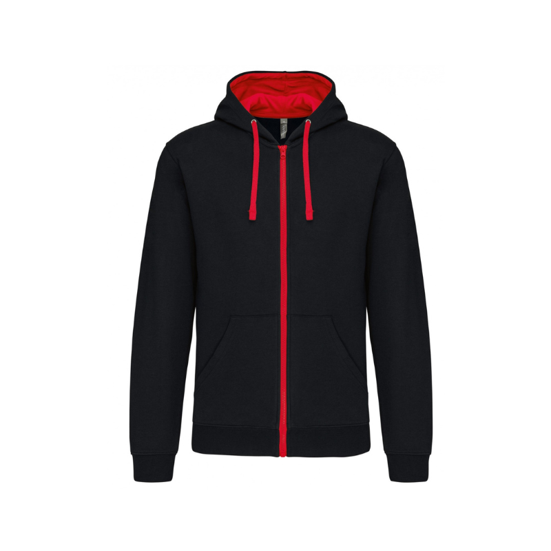 Sweat à capuche contrasté Kariban ADULTE